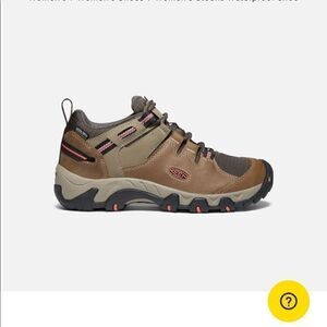 KEEN Keen Dry Steens Waterproof Hiking Shoes 1022336 Timberwolf/Coral